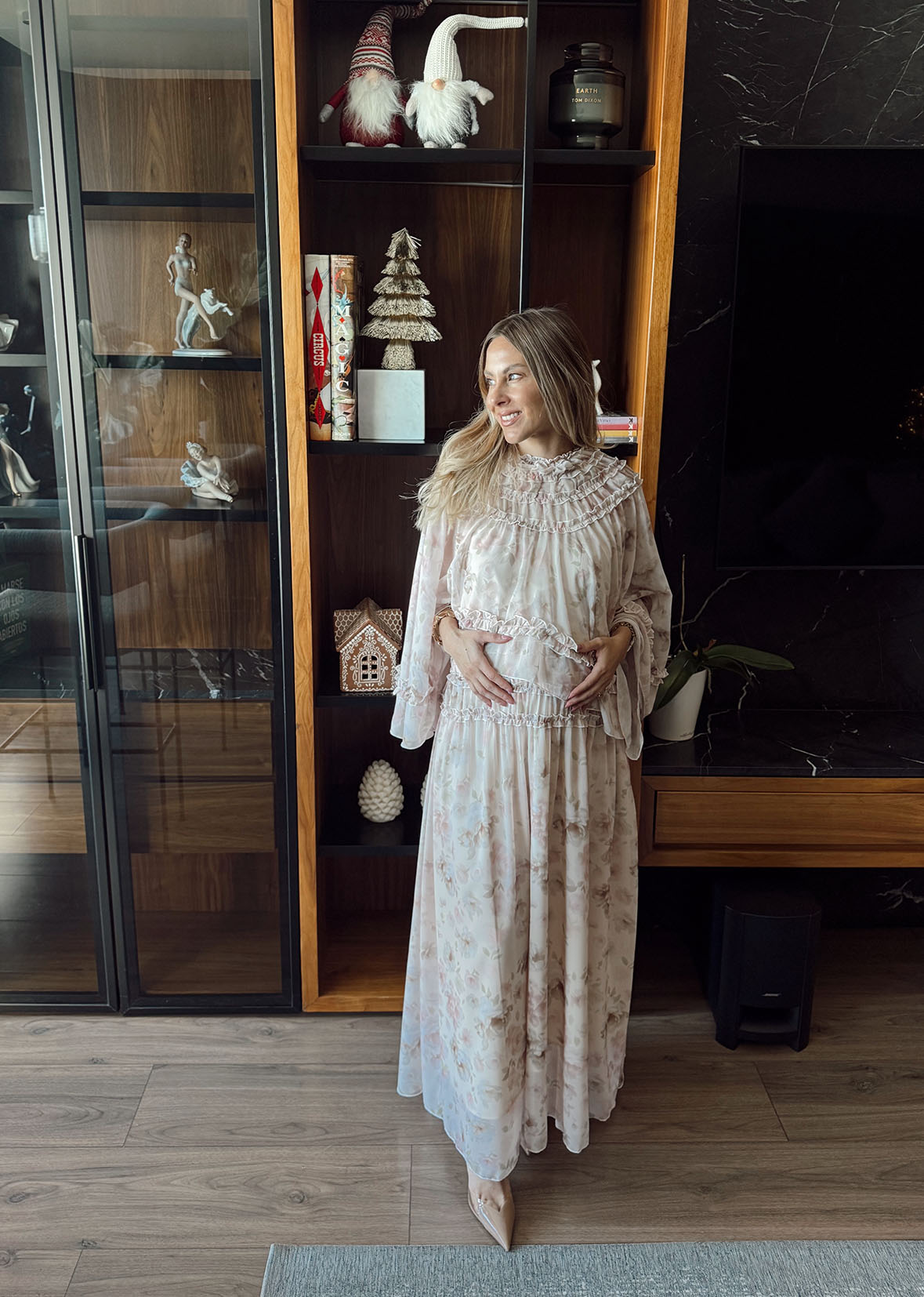 Set dos piezas boho falda y capa blusón