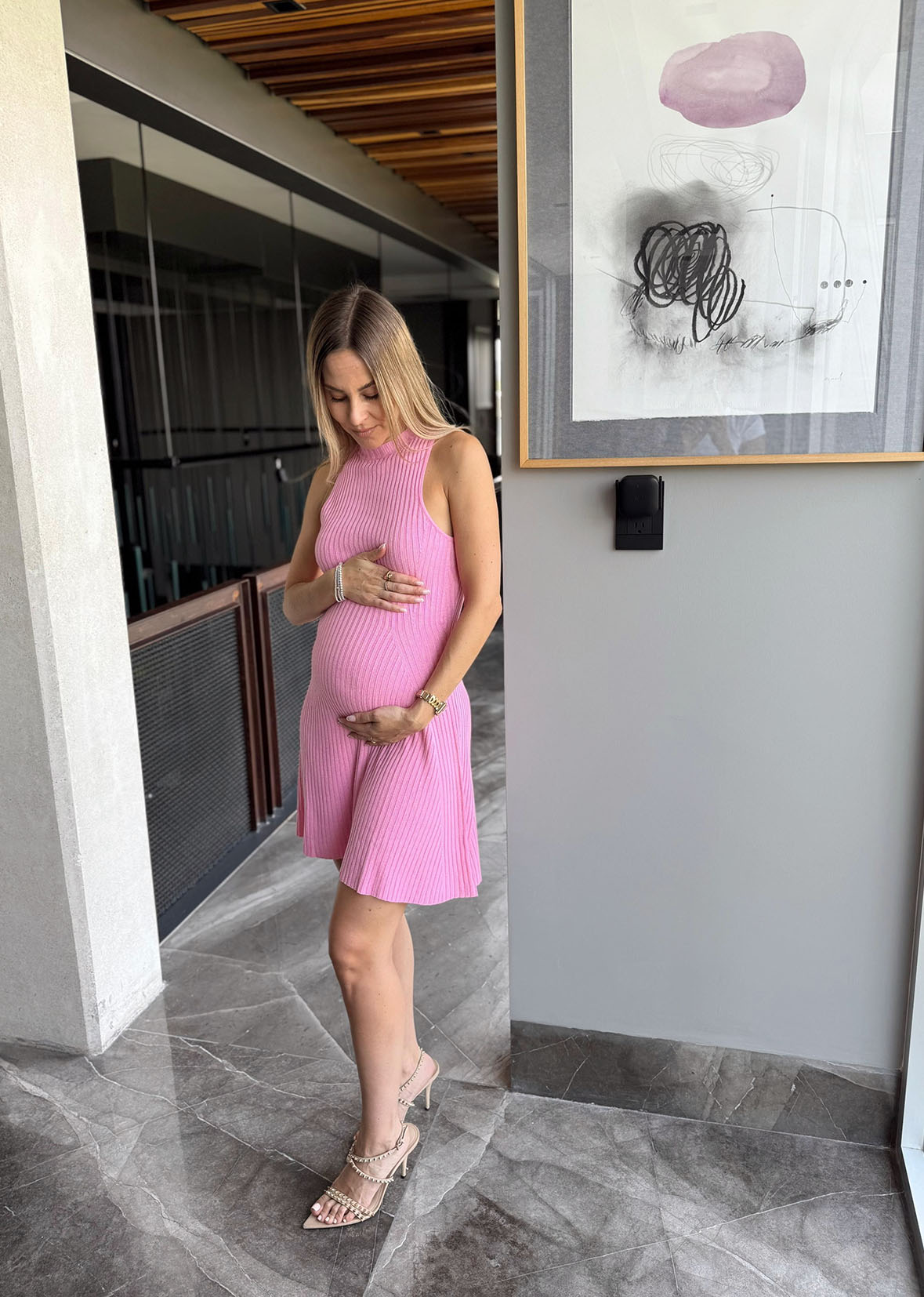Vestido baby pink canale