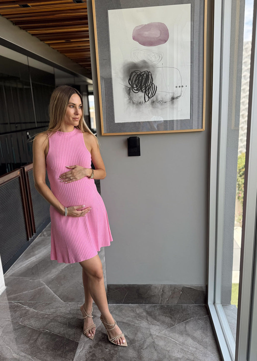 Vestido baby pink canale