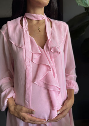 Vestido gasa baby pink