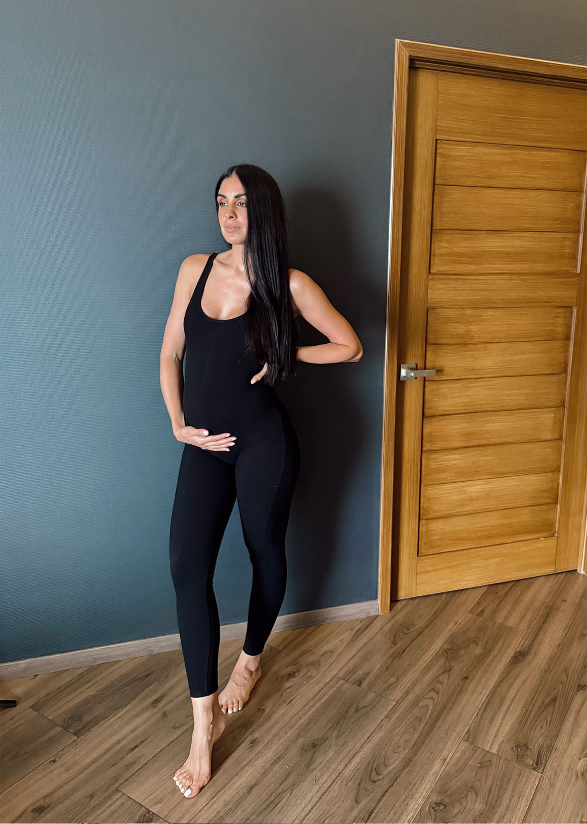 Mono pantalón licra negro
