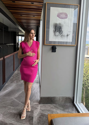 Vestido canale corto rosa barbie