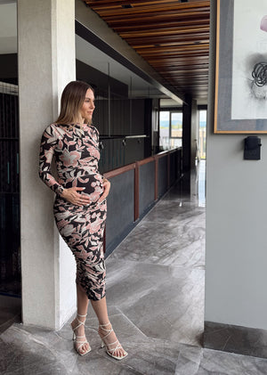 Vestido tul estampado flores