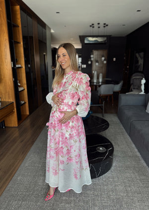 Vestido aplicación flor colgante tipo Zimmerman