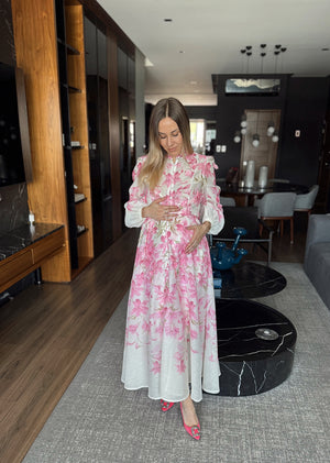 Vestido aplicación flor colgante tipo Zimmerman